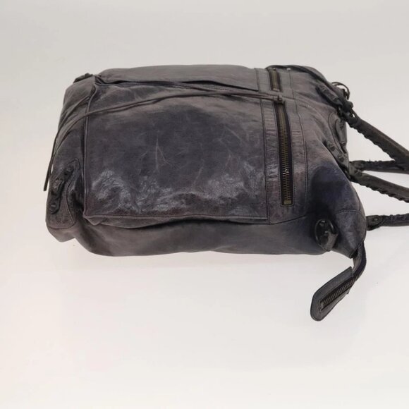 BALENCIAGA Classic Square Tote Bag Leather Purple - Picture 3 of 15